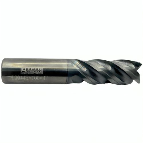 Q-TECH 20MM SOLID CARBIDE 4 FLUTE VARIABLE HELIX ENDMILL.