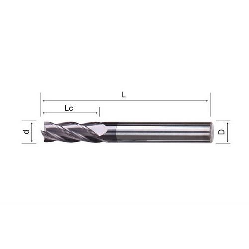 2MM Solid Carbide Endmill Variable Helix