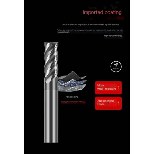 18MM Solid Carbide Endmill Variable Helix