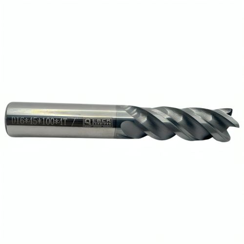 Q-TECH 16MM SOLID CARBIDE 4 FLUTE VARIABLE HELIX ENDMILL.