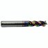 Q-TECH 8MM SOLID CARBIDE 3 FLUTE DLC COATED ENDMILL.